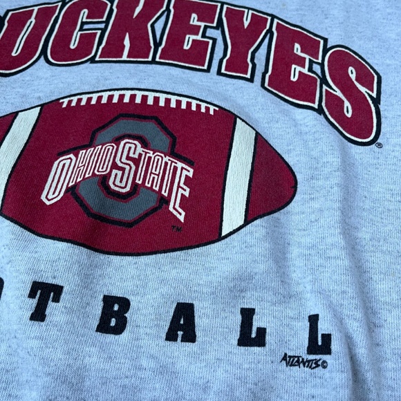 VTG OHIO STATE buckeyes crewneck sweatshirt L volunteer knit apparel made in USA - Picture 3 of 7